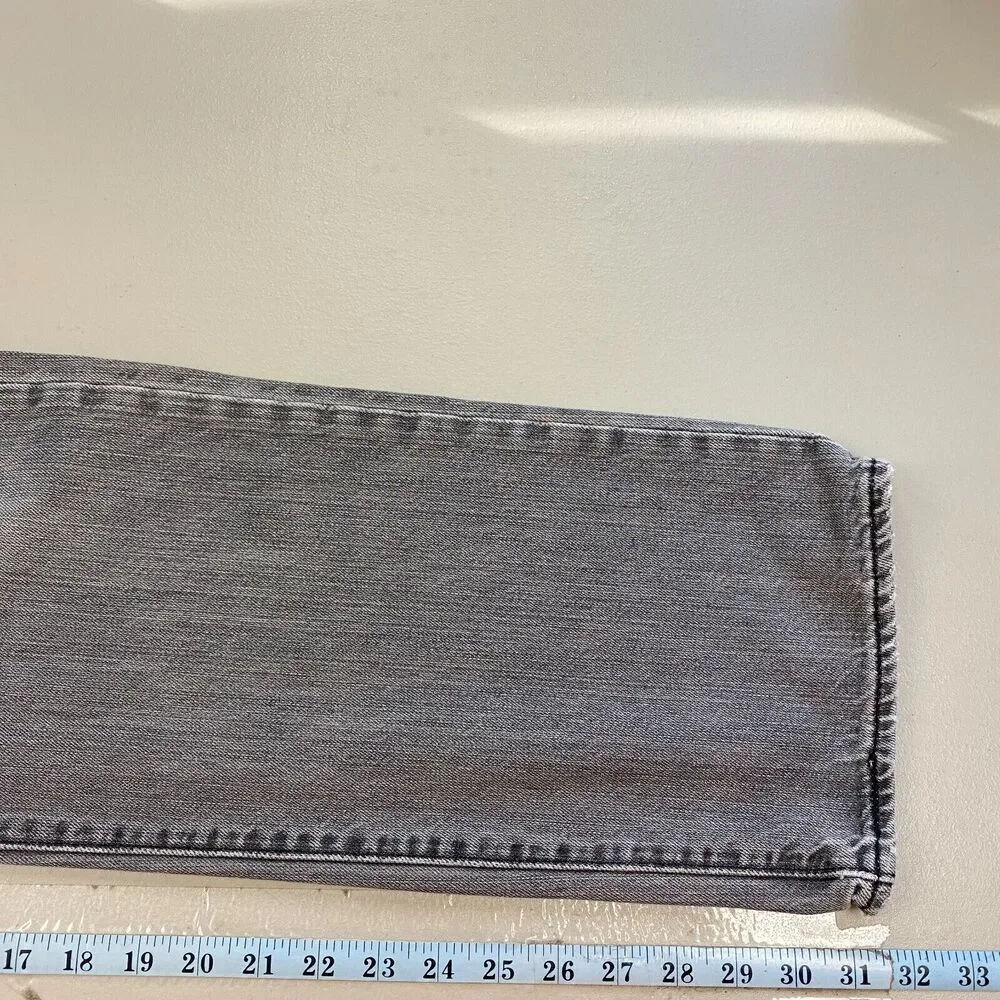 Levis 501 Jeans Mens 36x32 Gray Button‎ Fly 100% Cotton